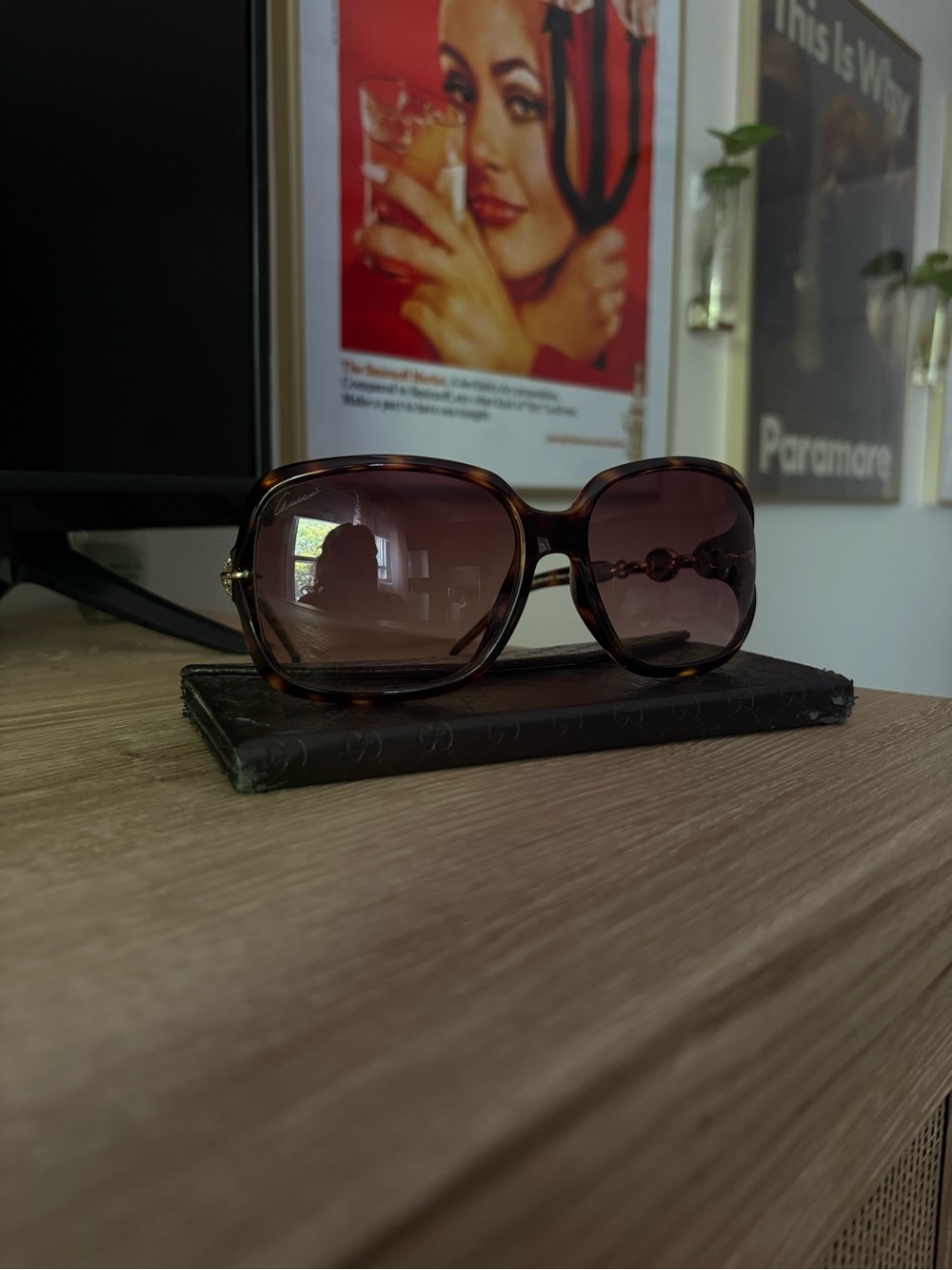 Gucci Tortoiseshell Sunglasses with Brown Gradient Lenses
